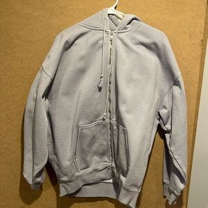 Brandy Melville oversized Christy zip sweatshirt